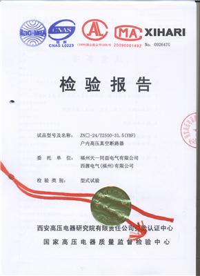 ZN-24  T2500-31.5检验报告